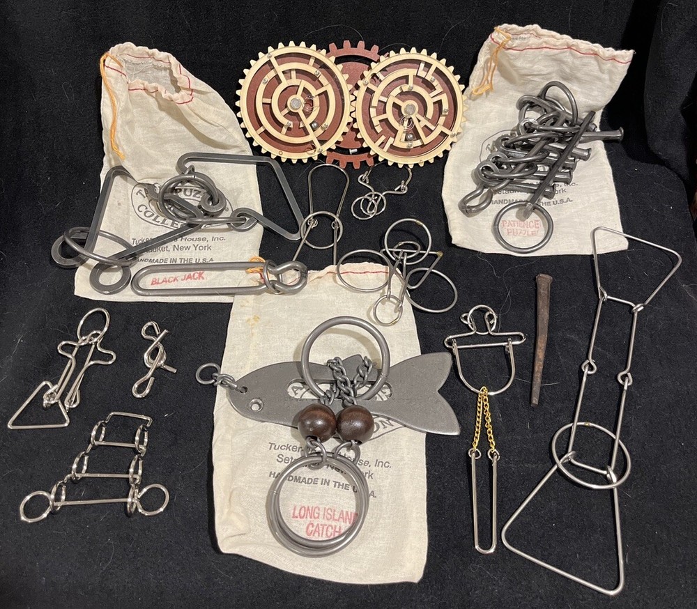 Vintage Wrought Iron Tavern Puzzle Collection & Misc. Puzzles - Black Jack