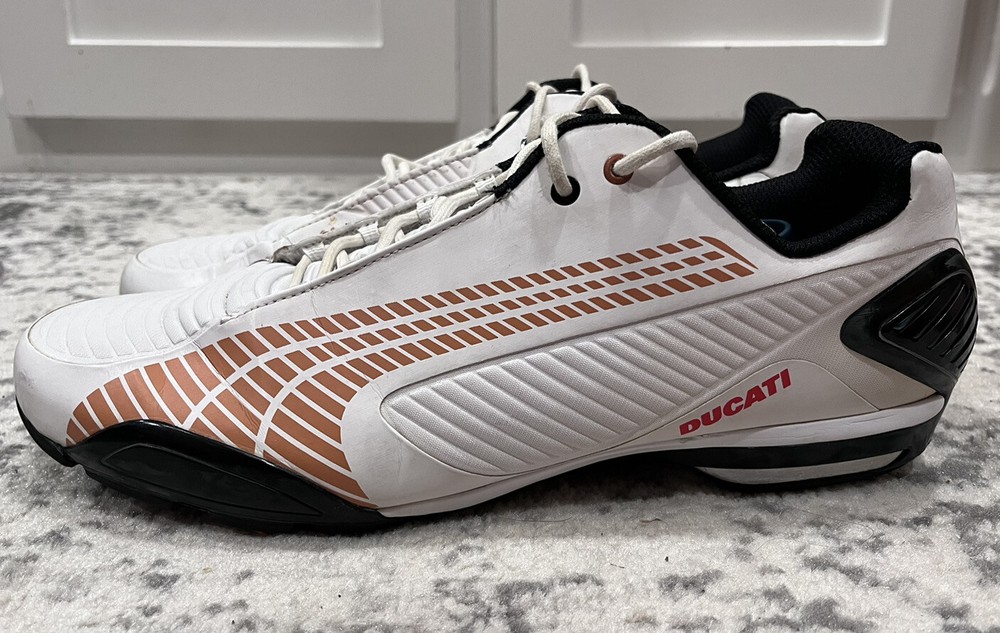 Size 11.5 PUMA Testastretta III Ducati White Driving Shoes