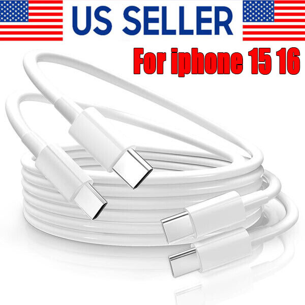 Fast USB-C Charging Cable for iPhone 15 16 Pro Max Plus Data Cord
