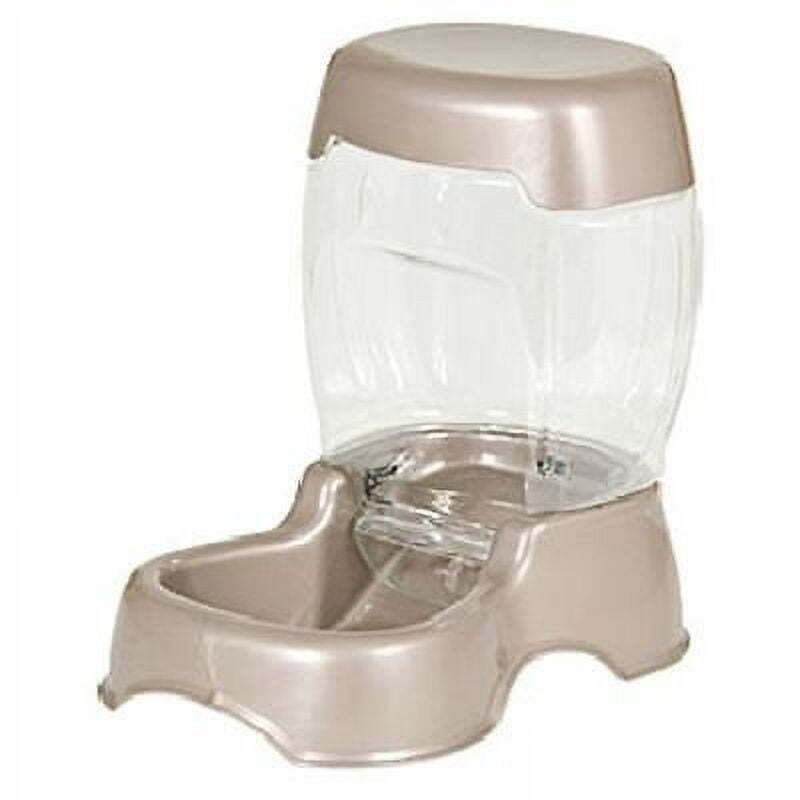 Petmate Café Gravity Feeder for Cats and Dogs Holds 12 lb in Tan