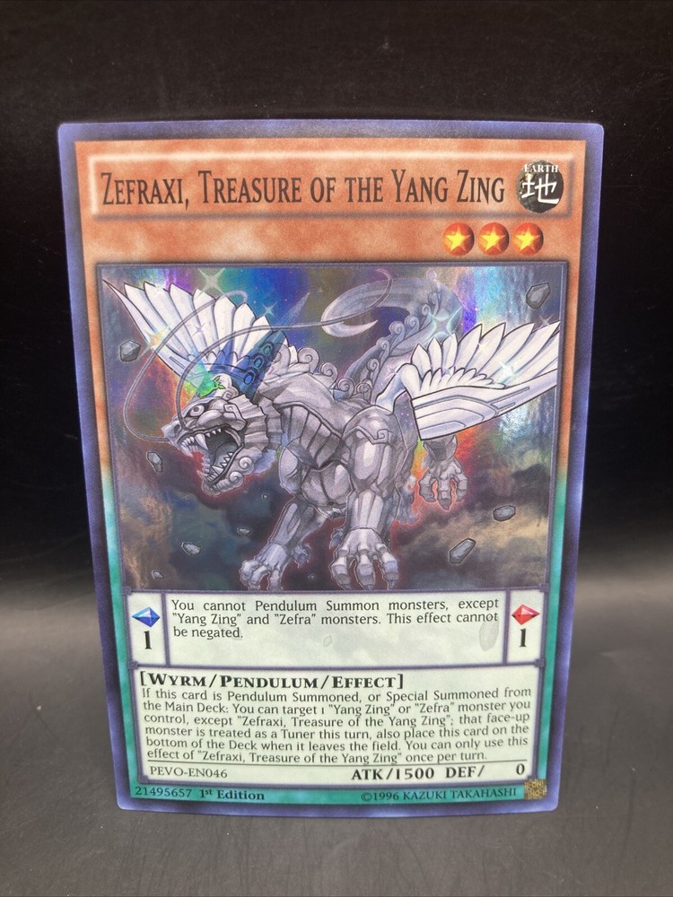 Zefraxi Yang Zing Treasure PEVO-EN046 1st Edition Pendulum Evolution