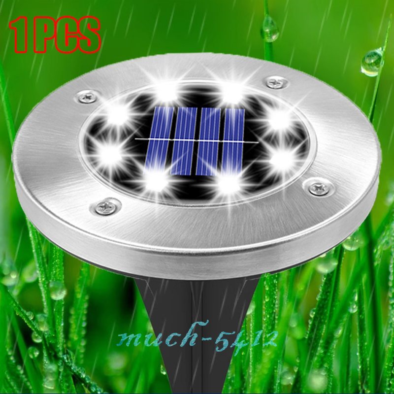 Solar LED Ground Lights for Garden Pathway Driveway Yard Deck Marking