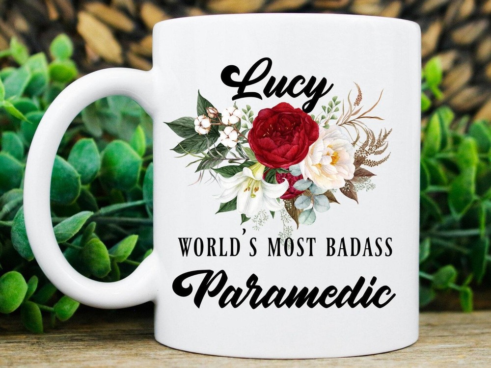 Personalized Paramedic Mug For Women Paramedic Gifts Appreciation Gift Thank You