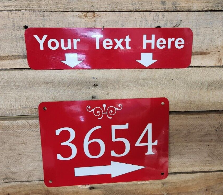 Custom Personalized Home Address Sign Aluminum 7