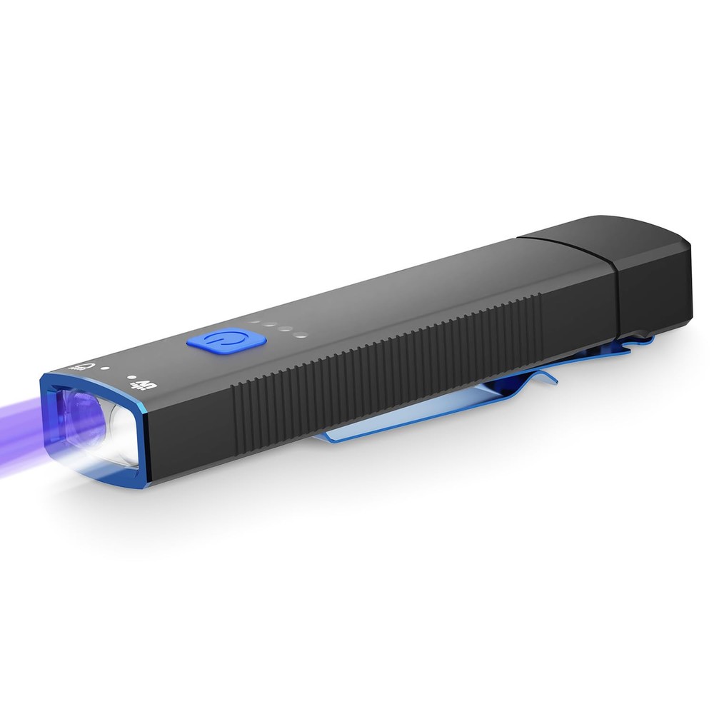 1000 Lumens Super Bright USB-C Rechargeable EDC Flashlight with LED Light