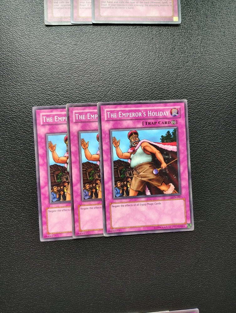 Yu-Gi-Oh Emperor's Holiday Playset X3 Complete Set