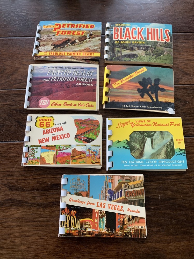 Vintage Lot Of 7 Album Prints From Dessert Landmarks