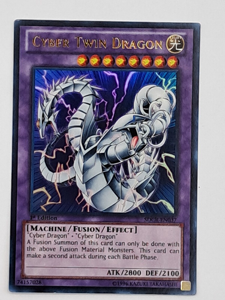 Cyber Twin Dragon SDCR-EN037 Ultra Rare 1st Edition NM Yugioh Card