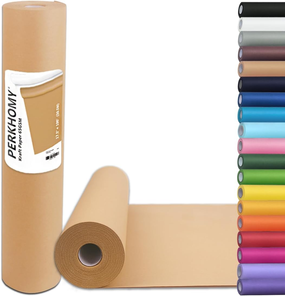 Perkhomy Brown Kraft Paper Roll 17.5