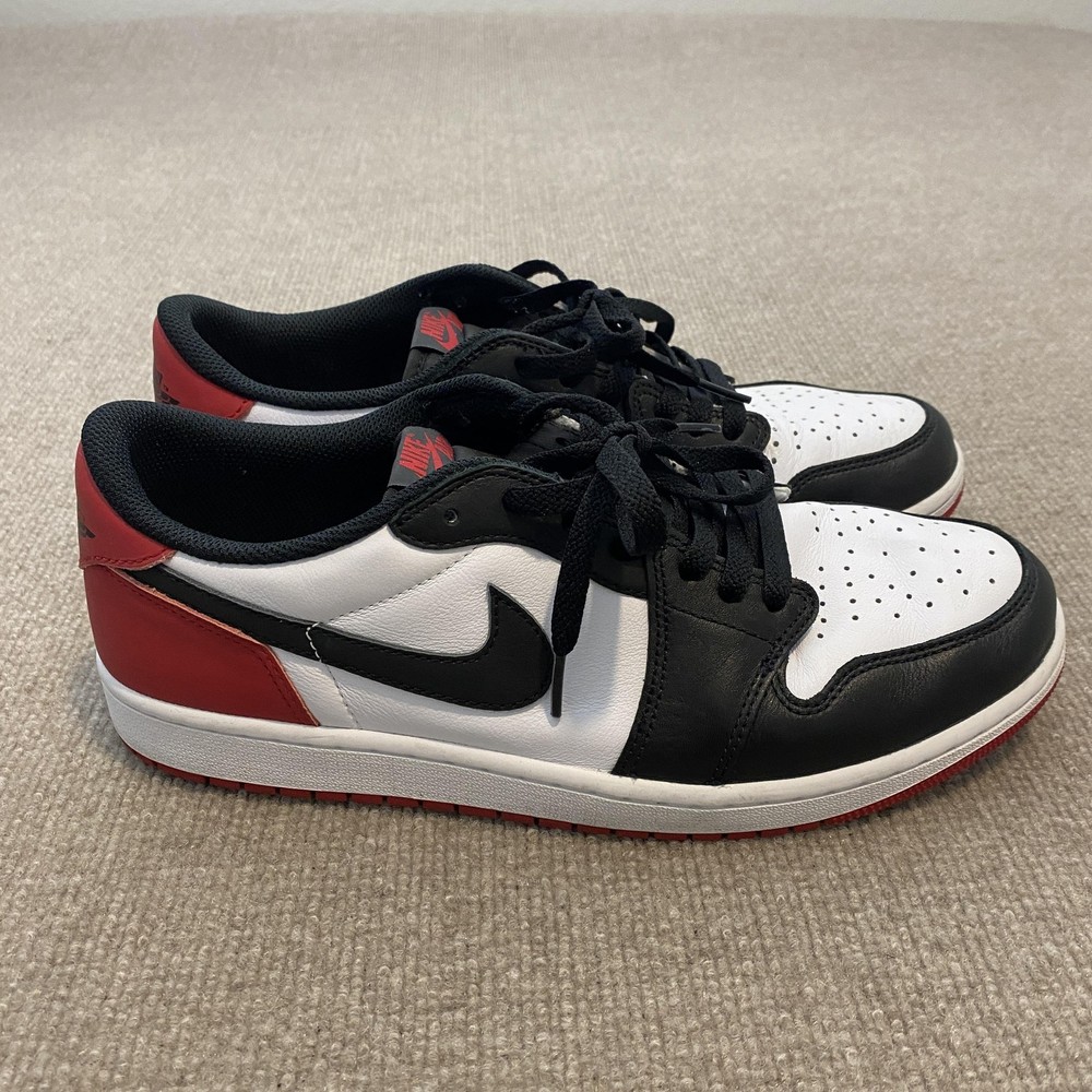 Nike Air Jordan 1 Low OG Shoes Mens Size 11.5 Black White Sneakers CZ0790-106