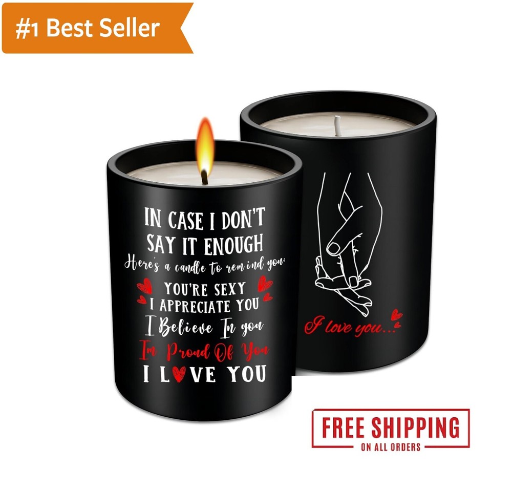 Valentines Day Gift Candles, Wife Romantic Valentine Present For Her I Love You-image