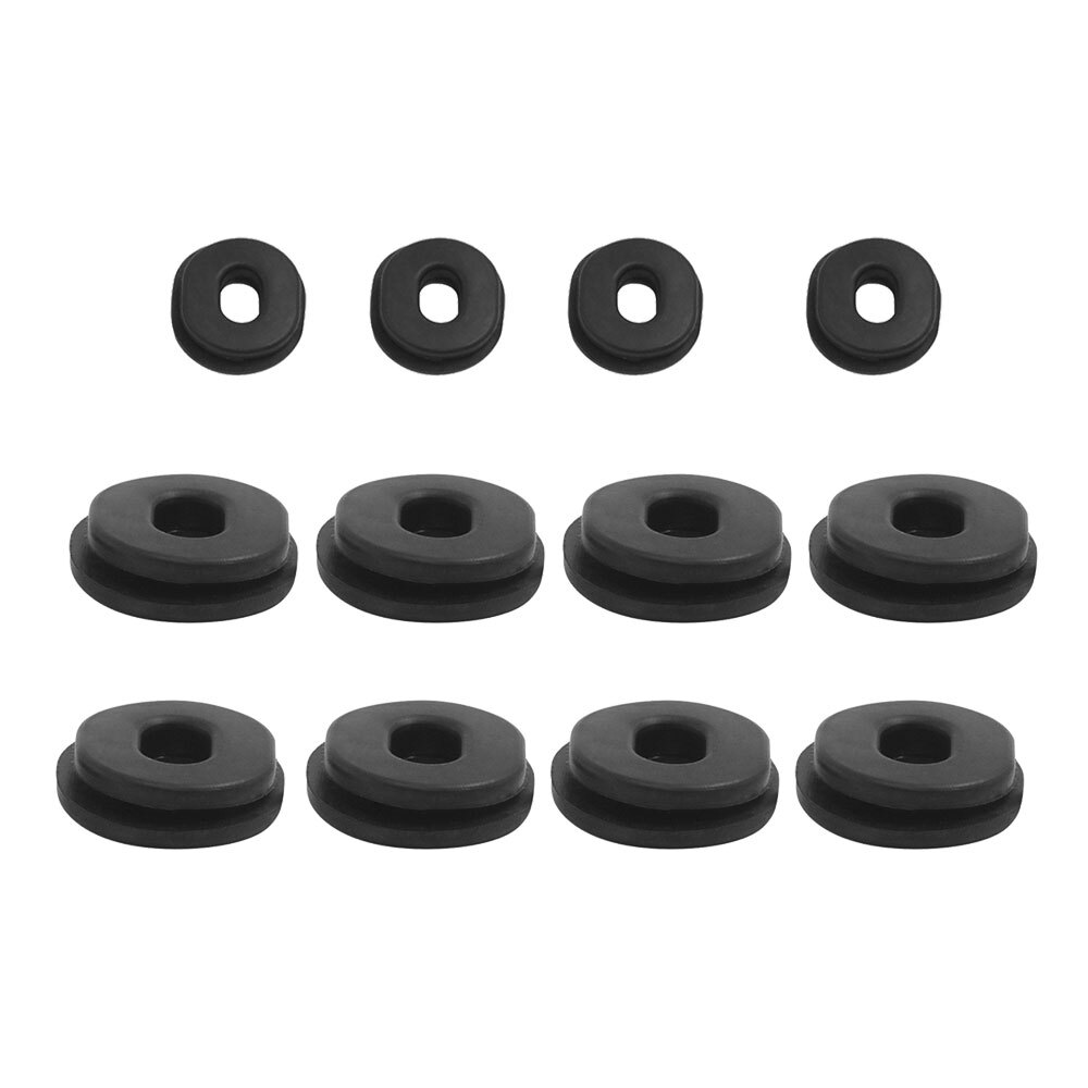 Motorcycle Parts Oval Round Rubber Side Cover Grommets Pads Protector Universal