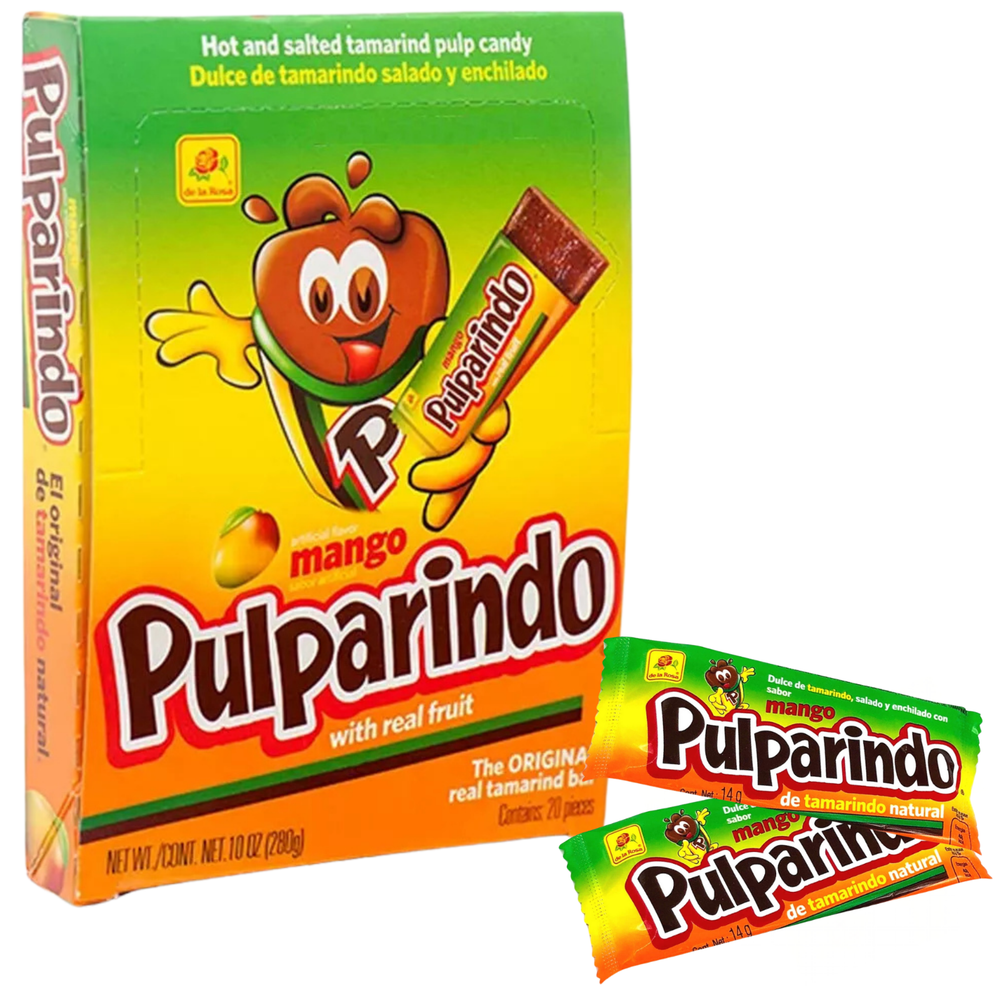 Pulparindo Tamarindo Mango Candy 20ct Box by De La Rosa