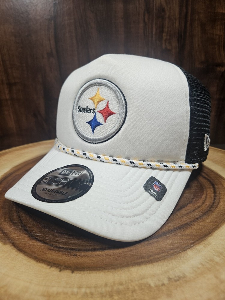 Pittsburgh Steelers New Era 9Forty A Frame Rope SnapBack Adjustable Hat Cap NFL