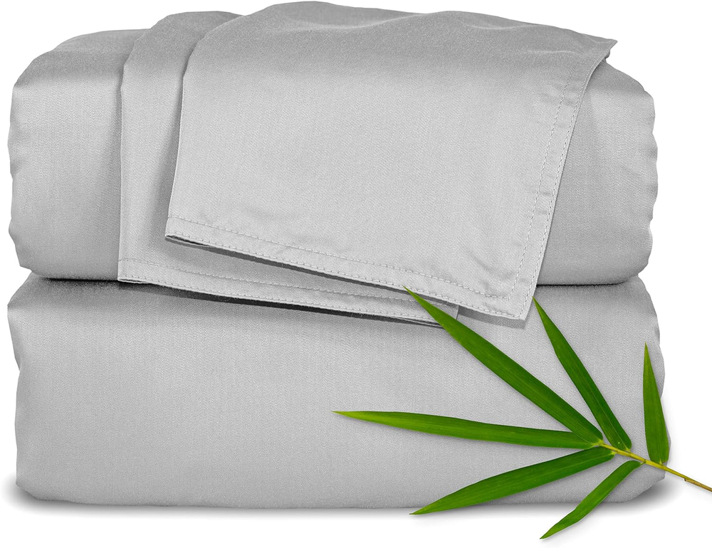 Full Sheets by , Genuine 100% Organic Viscose Derived from Bamboo Bed Sheet Set,