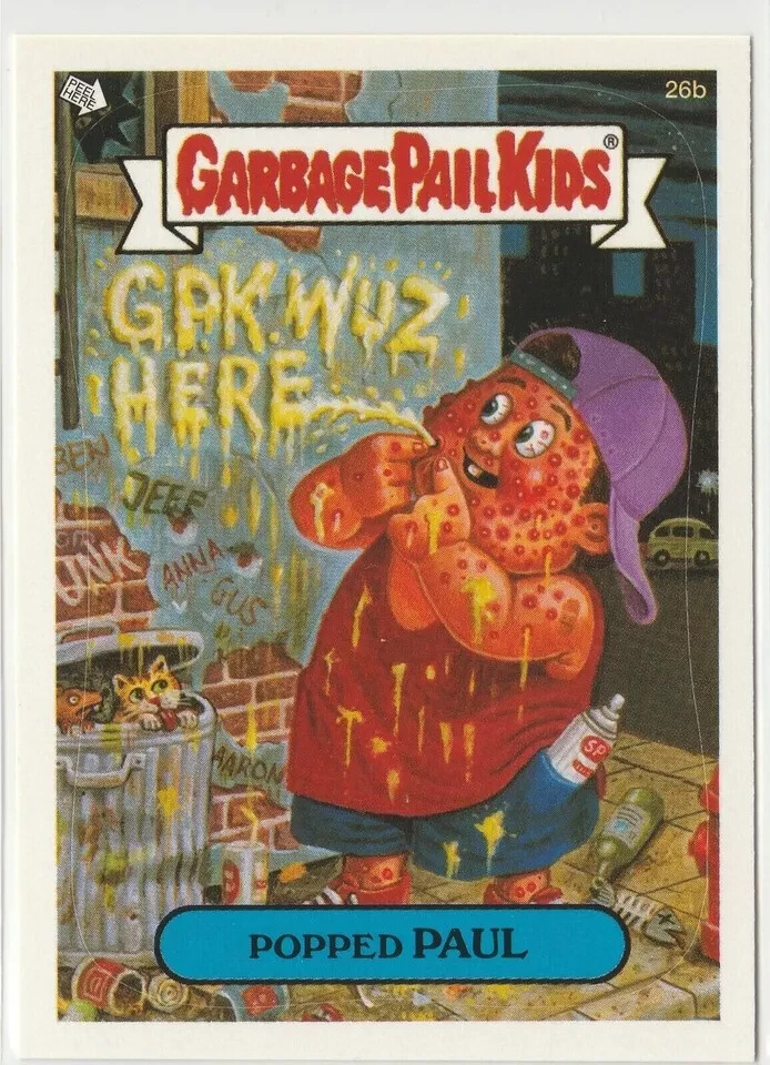 Popped Paul Garbage Pail Kids GPK 2004 ANS3 Series 3 Card #26b