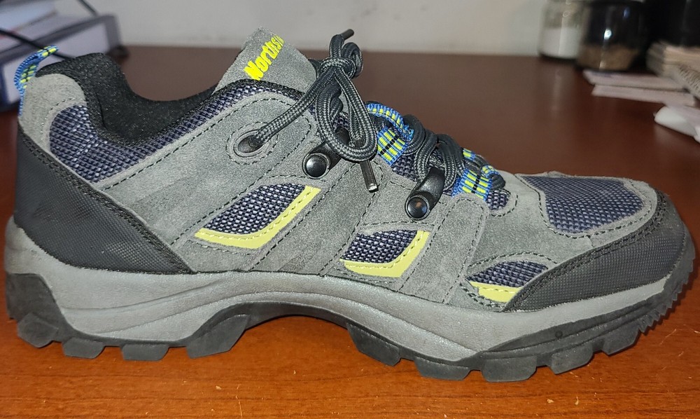 Northside Womens Size 7 Gray Black Suede Leather Hiking Sneakers