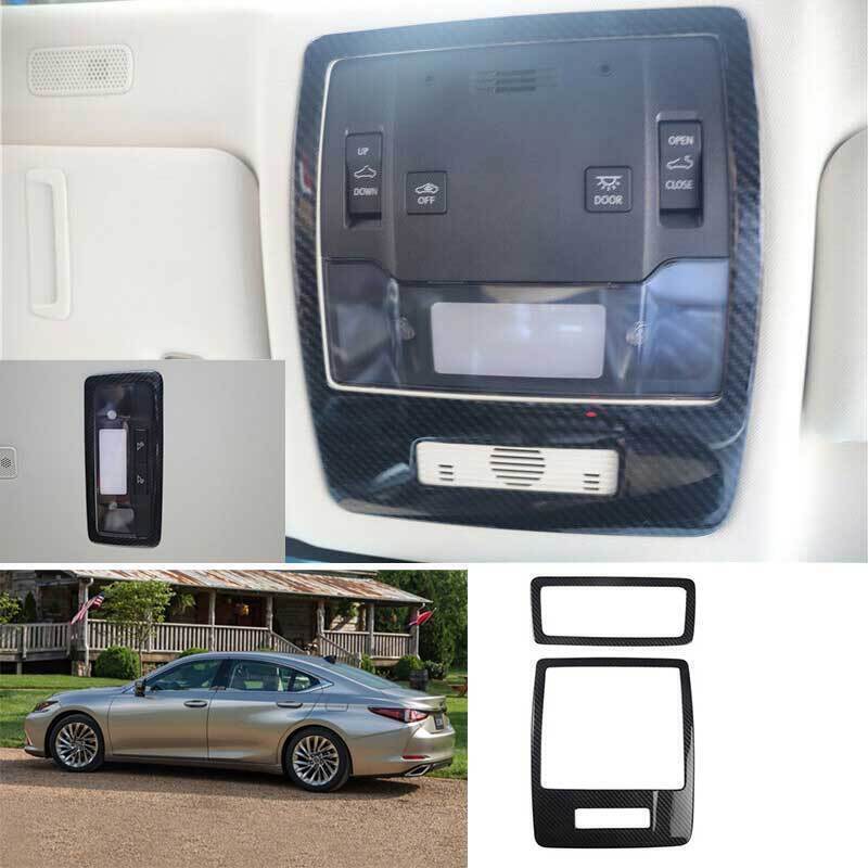 Carbon ABS Front&Rear Reading Light Cover Trim For Lexus ES250 300h 350 2019-23