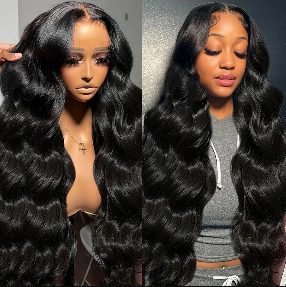 HD Glueless Brazilian Body Wave Lace Front Wig 5x5 Transparent Lace Closure