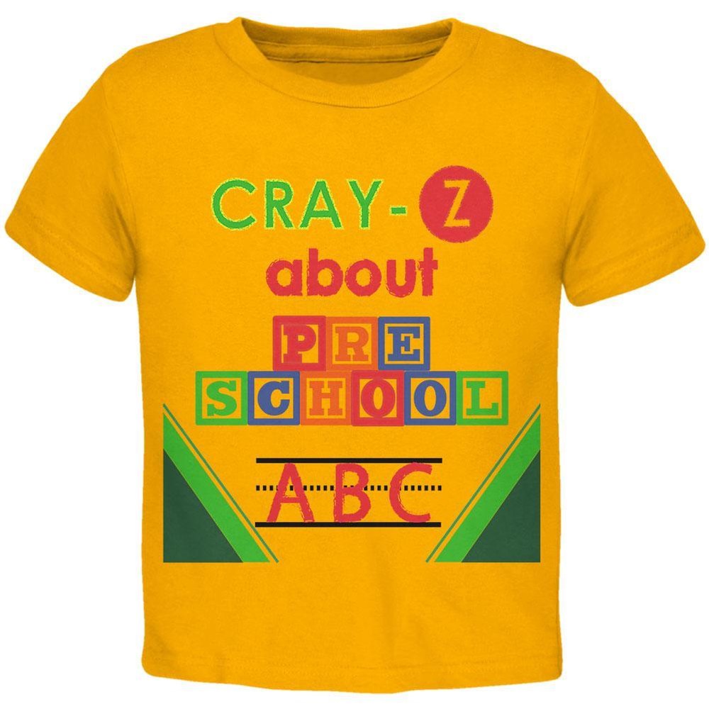 Back To School Crazy About Preschool Toddler T Shirt-image