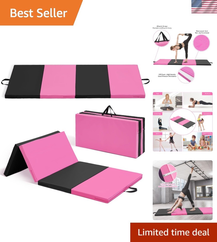 Multi-Purpose Gymnastics Mat - 4'x8'x2'' Ideal for Children’s Activities