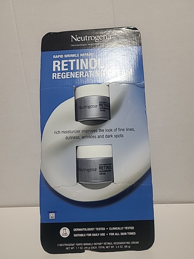 Neutrogena Retinol 1.7 oz Wrinkle Repair Cream Pack of 2