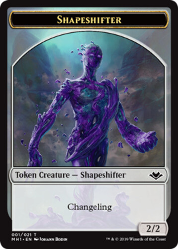 Shapeshifter Token - Foil x4 - Modern Horizons - NM-Mint, English - Modern Horiz