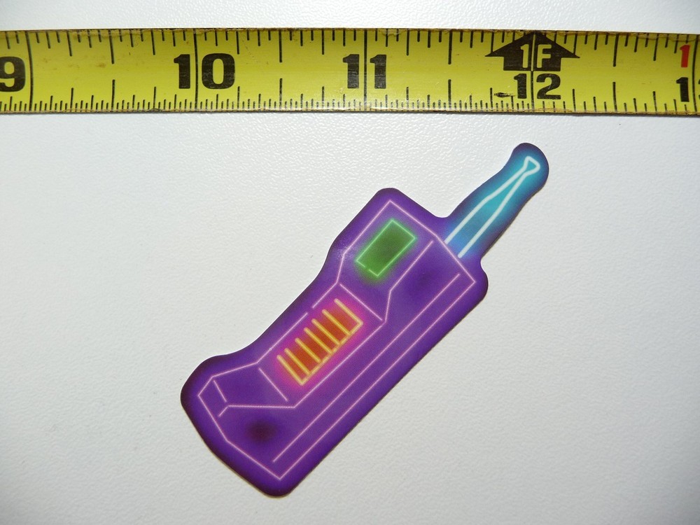 OLD SCHOOL THICK CELL PHONE DECAL STICKER NEON STYLE FUNNY CUTE VINYL DECORATION