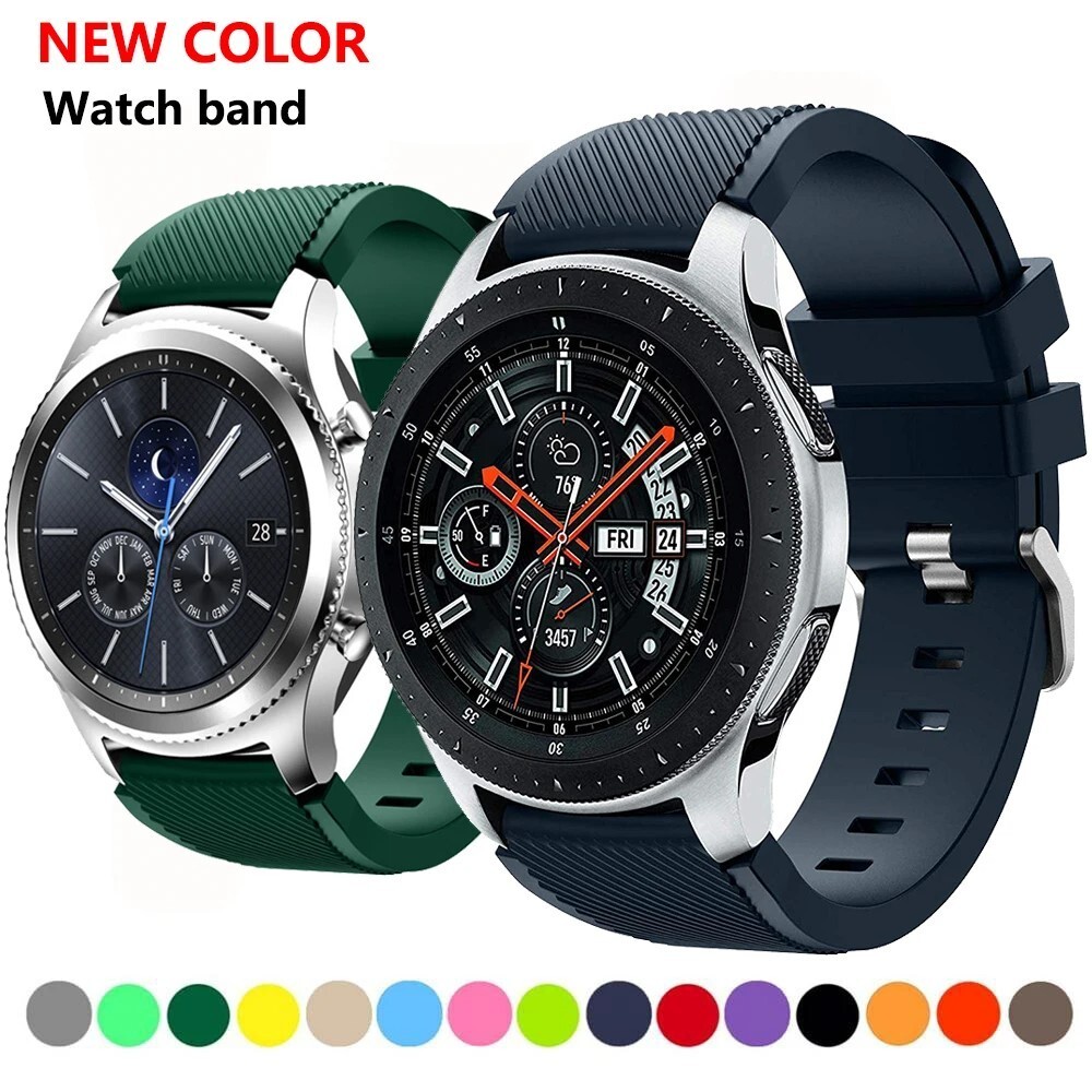 22mm Silicone Watch Band for Samsung Galaxy Huawei Sport Replacement Strap