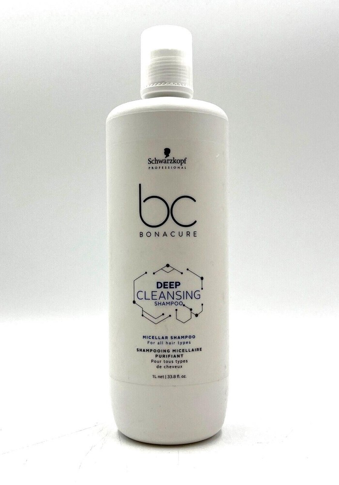 Schwarzkopf BonaCure Deep Cleansing Shampoo Micella/All Hair Types 33.8 oz