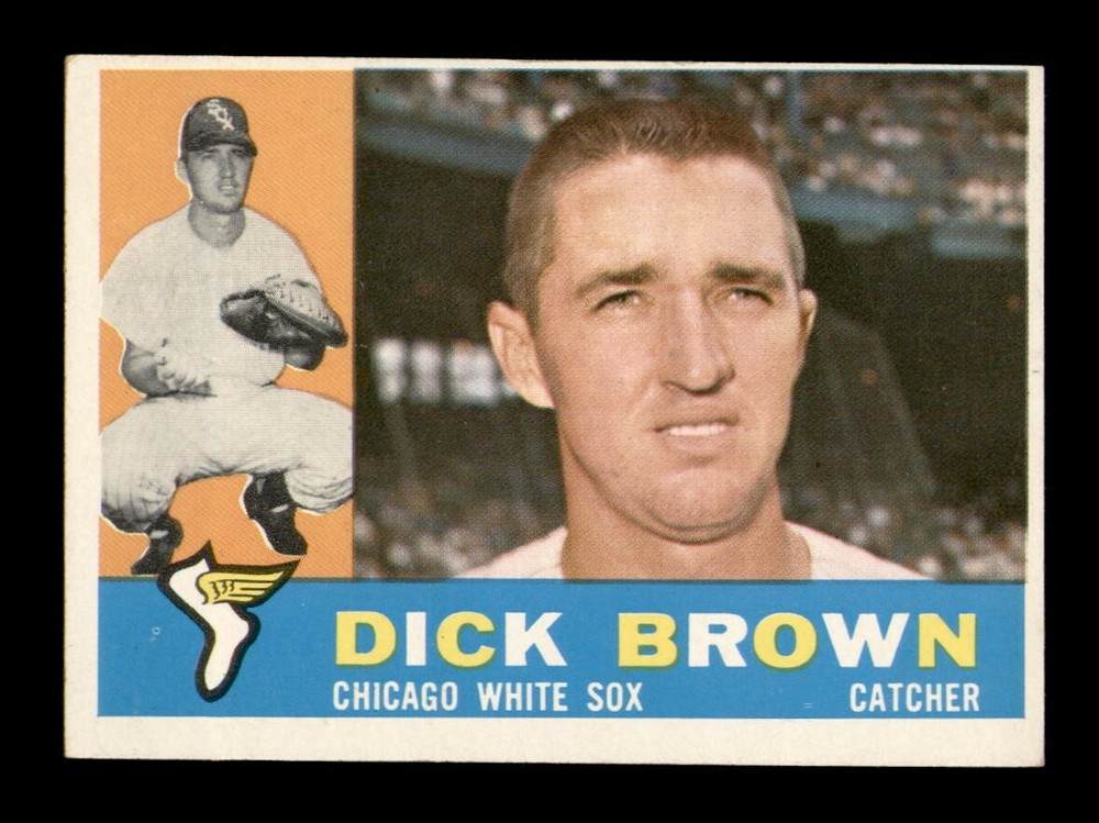 1960 Topps #256 Dick Brown EX-MINT OBGcards Baseball Vintage Set Break