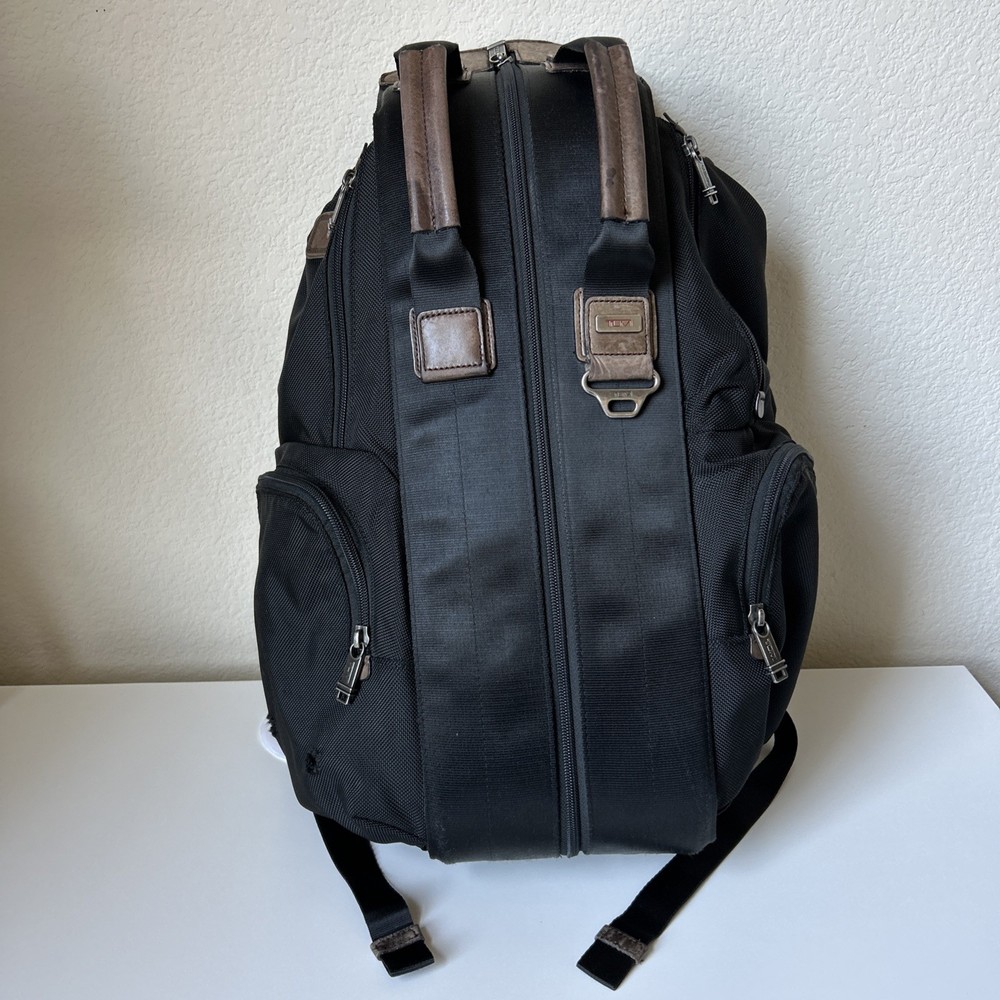 VTG TUMI Alpha Bravo Travis 22383HKH Black Backpack Luggage - Good