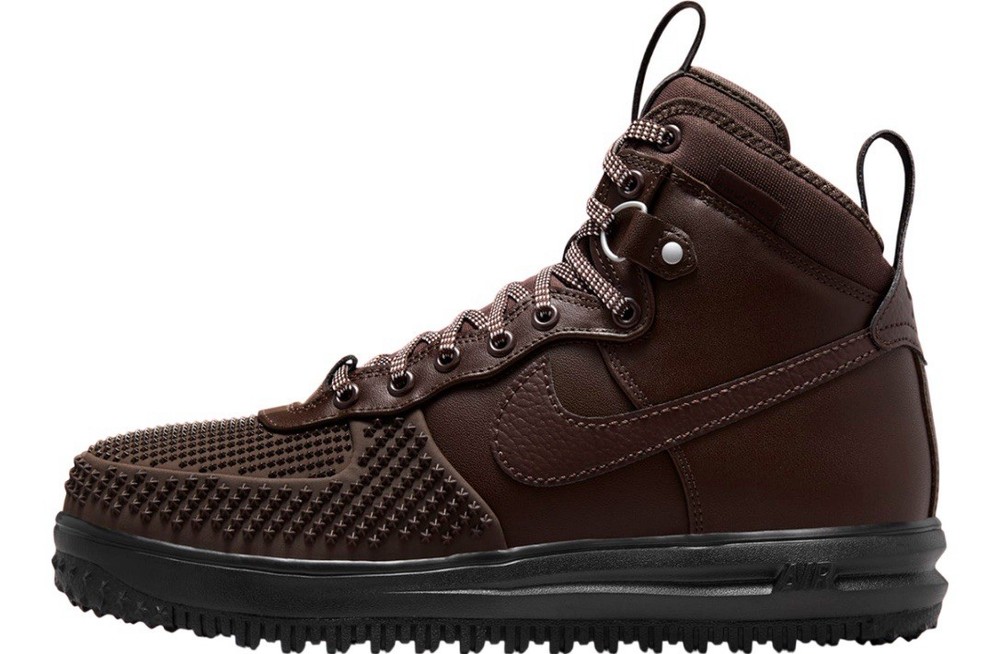 Mens Size 8.5 Nike Lunar Force 1 Duckboot Baroque Brown Black Boots DZ5320-201