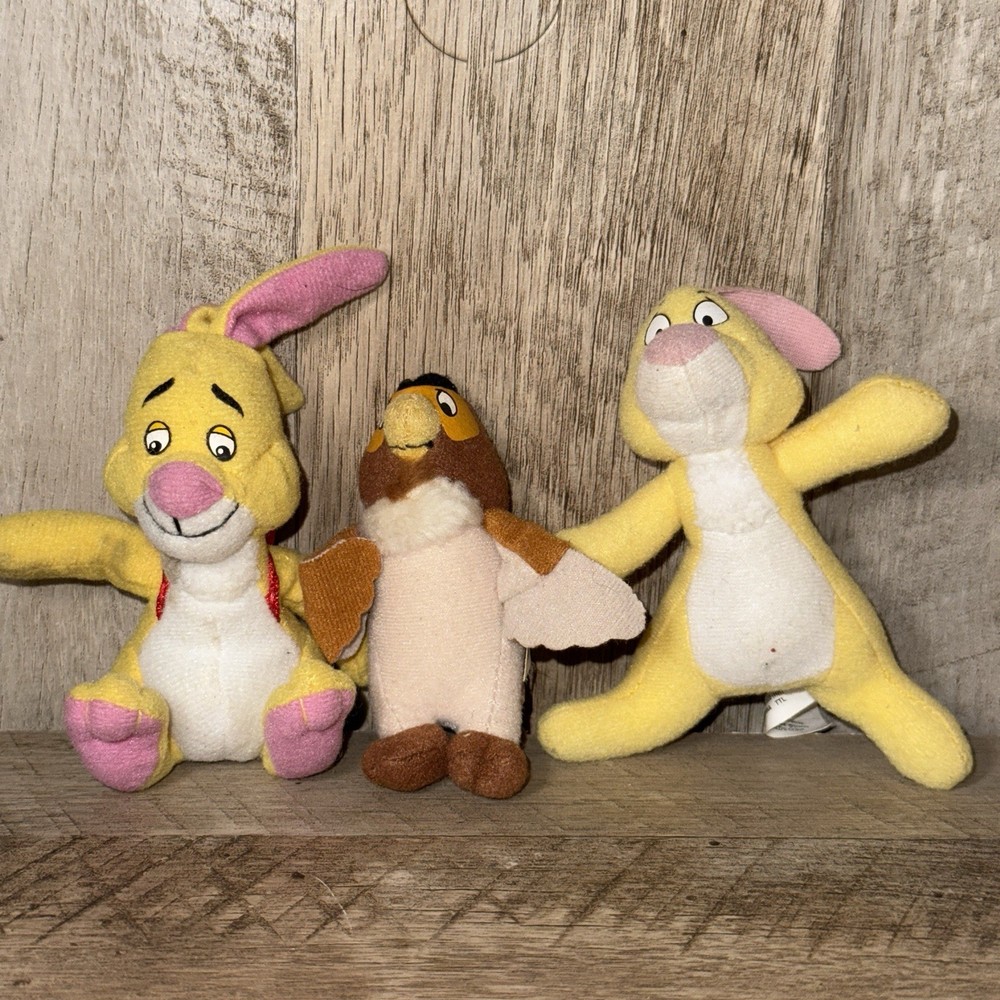 Adventures of Winnie the Pooh + the Tigger Movie McDonald’s Mini Plush Lot of 3