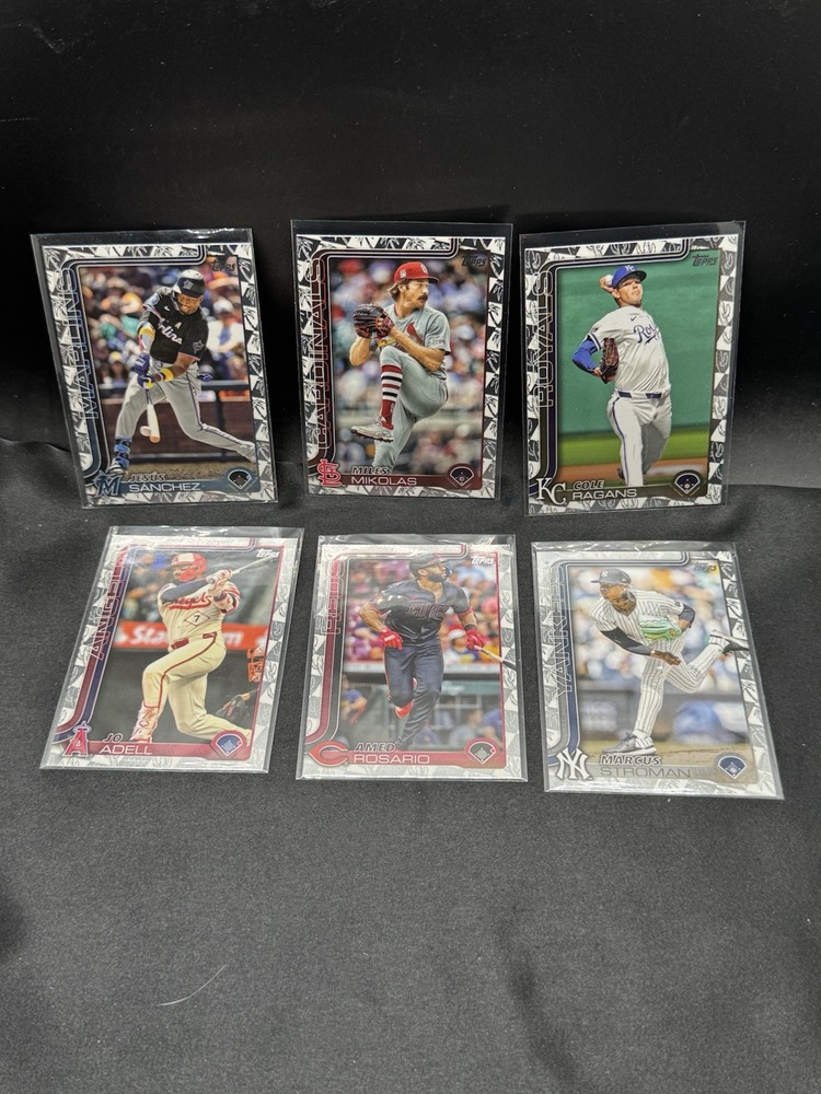 2025 Topps Series 1 Baseball Spring Training Foil Parallel (Lot of 6 cards)