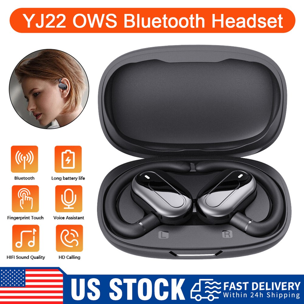 OWS Wireless Bluetooth Earphones Headphones Sports Ear Hook Running Earbuds A++