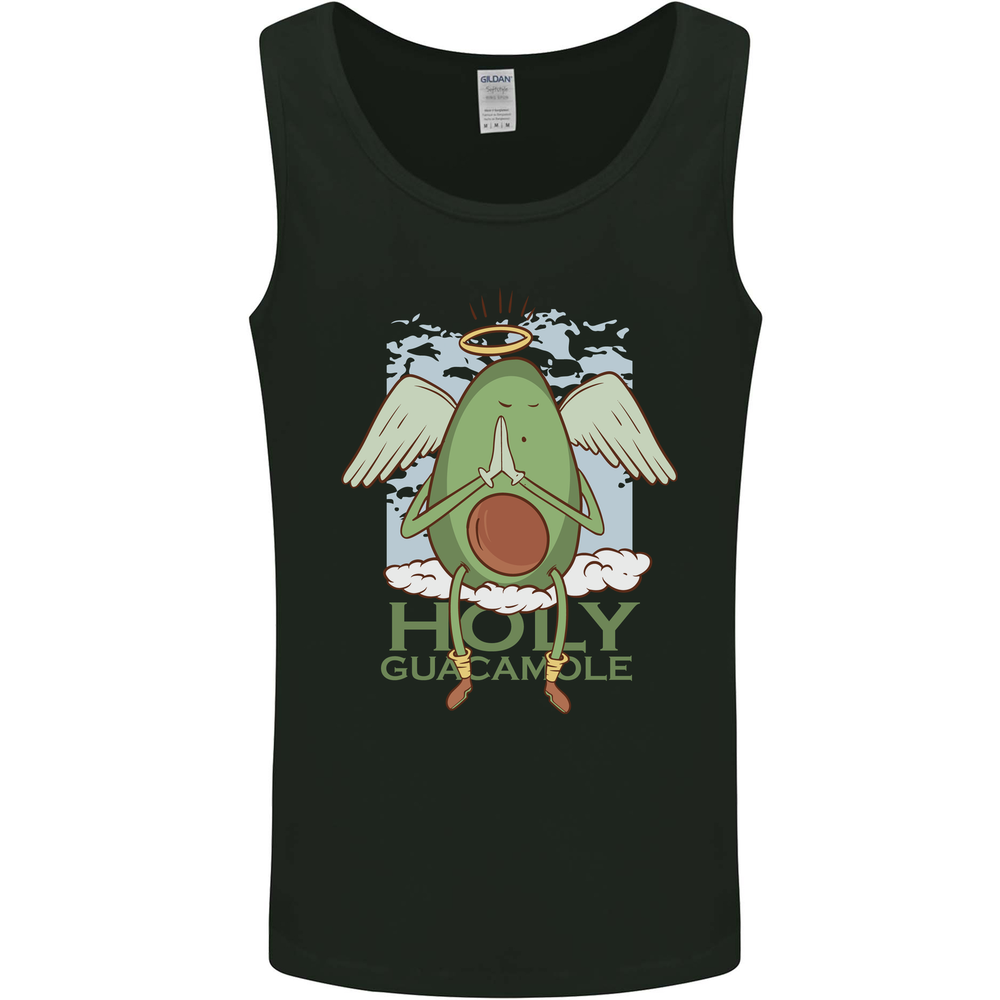 Holy Guacamole Funny Food Angel Mens Vest Tank Top