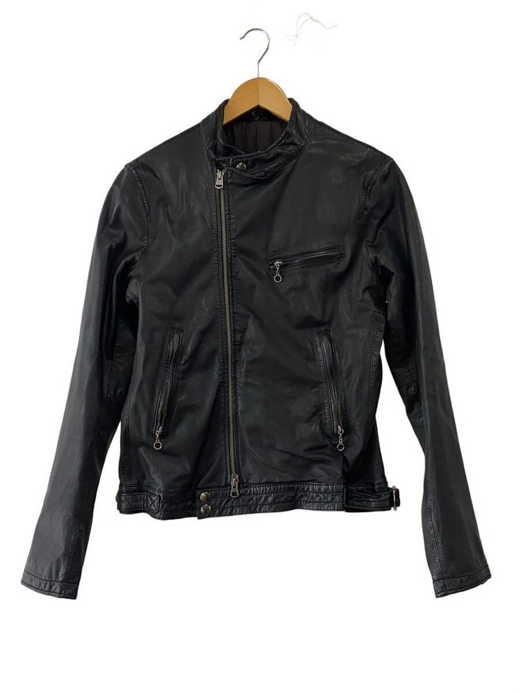 Beams Single Riders Jacket/M/Leather/Blk/11-18-1512-202 5599