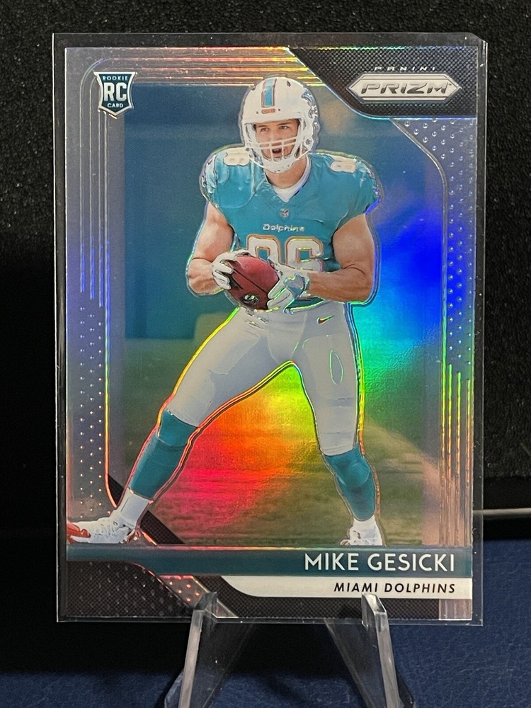 2018 Panini Prizm Mike Gesicki Silver Prizm Rookie RC Cincinnati Bengals