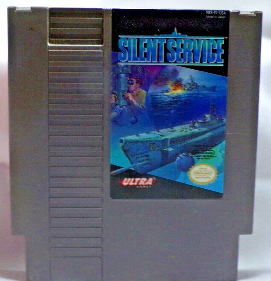 Silent Service Nintendo Entertainment System NES 1985  Cartridge Only Authentic