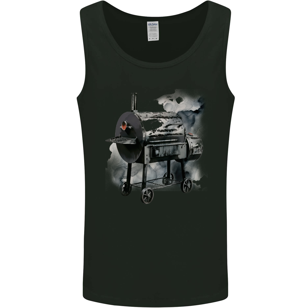 Smokey BBQ Grill Mens Vest Tank Top