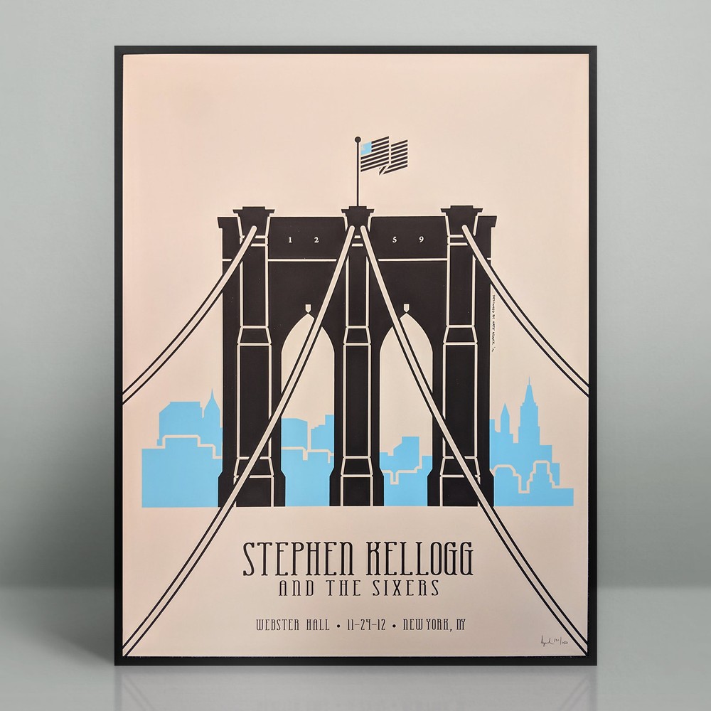 Stephen Kellogg And The Sixers Concert Poster Unframed Wall Art Decor
