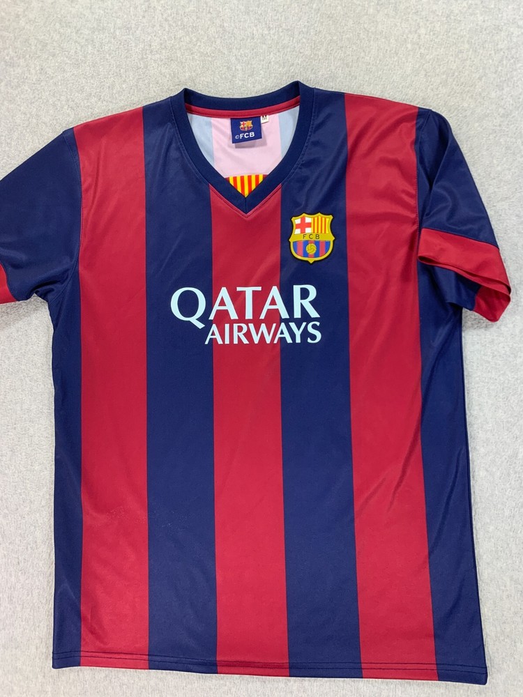 FC Barcelona Replica Soccer Football Jersey (#10 Messi) Men's Medium