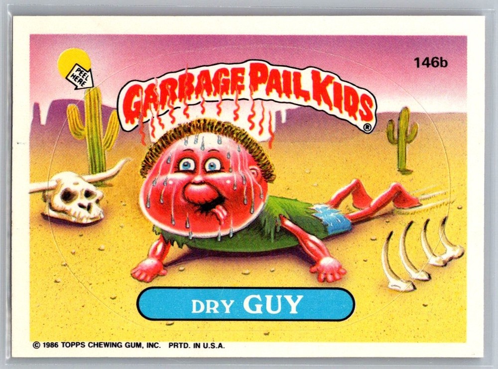 1986 Topps Garbage Pail Kids Series 4 #146b Dry Guy Trading Card