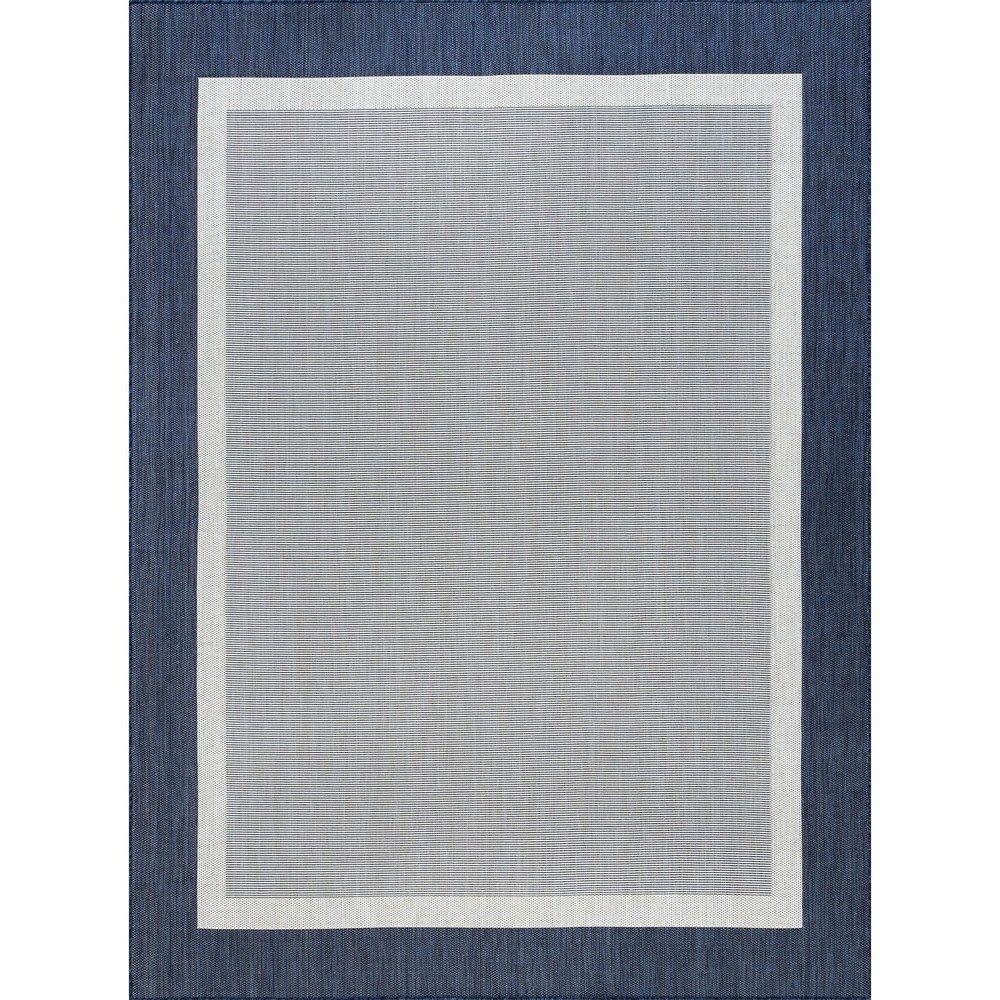Exo Coastal Border Indoor Outdoor Rug for Home and Patio