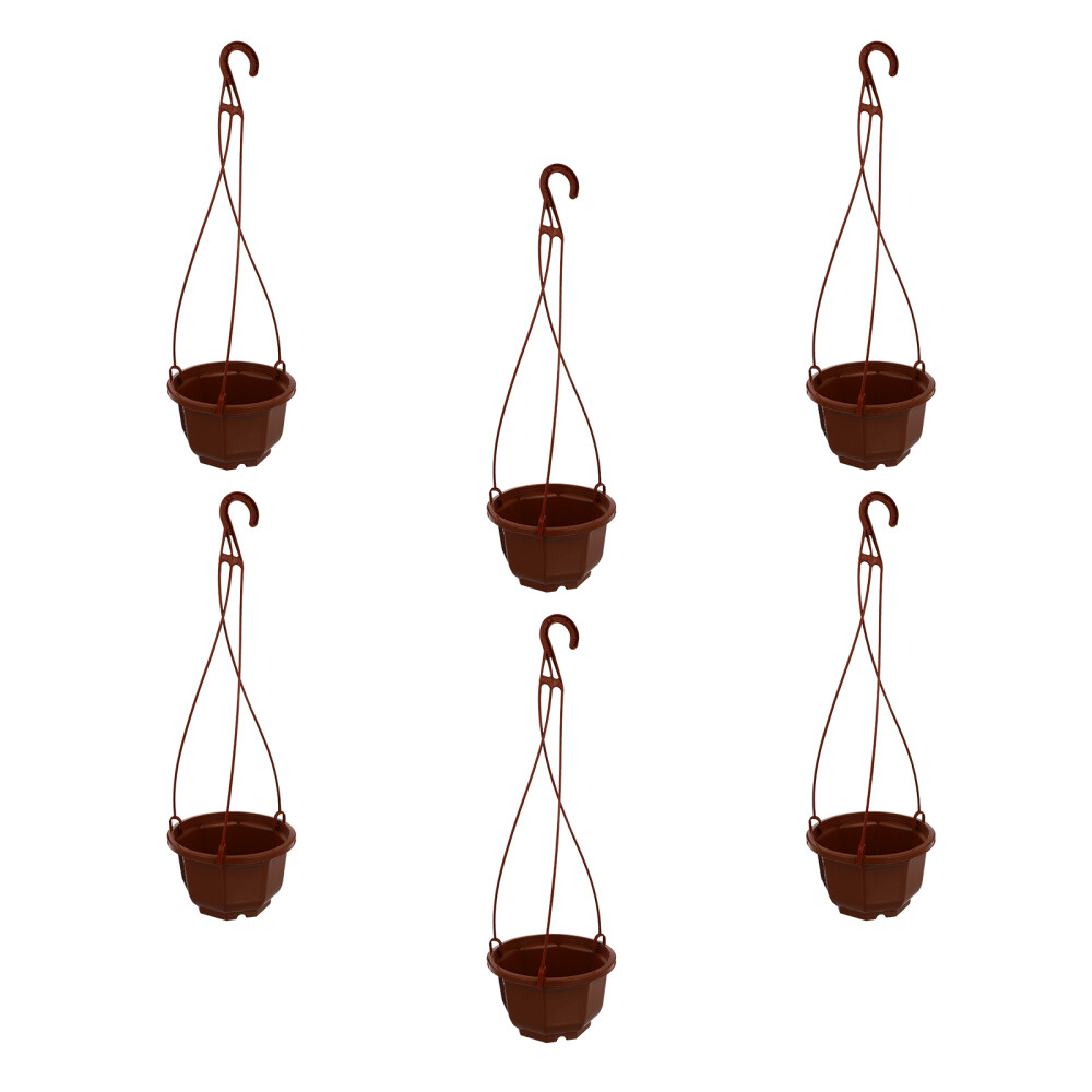 6 Sets Hanging Plastic Planter Chlorophytum Pot Safe Flower