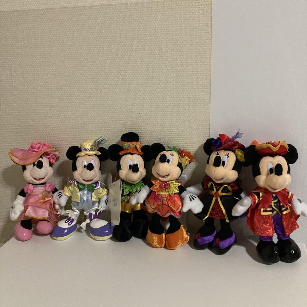 Disney Resort Plush Toy Badges with Tags 6 Pcs Halloween Easter #50b579