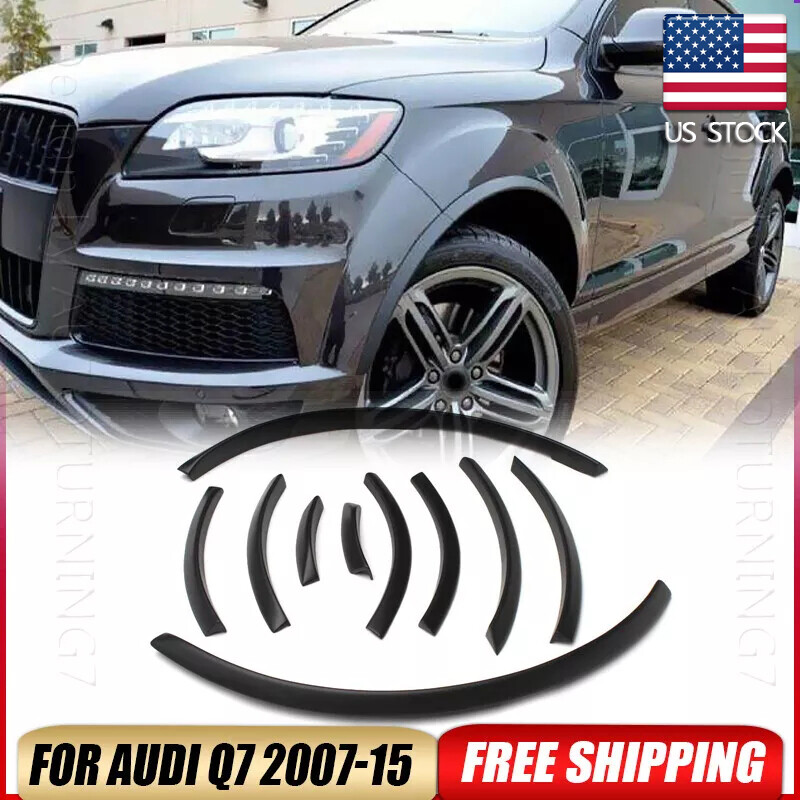 Fender Flares Wheel Well Arch Cover Trim Fit For 06-15 Audi Q7 RSQ7 Sline 10PCS