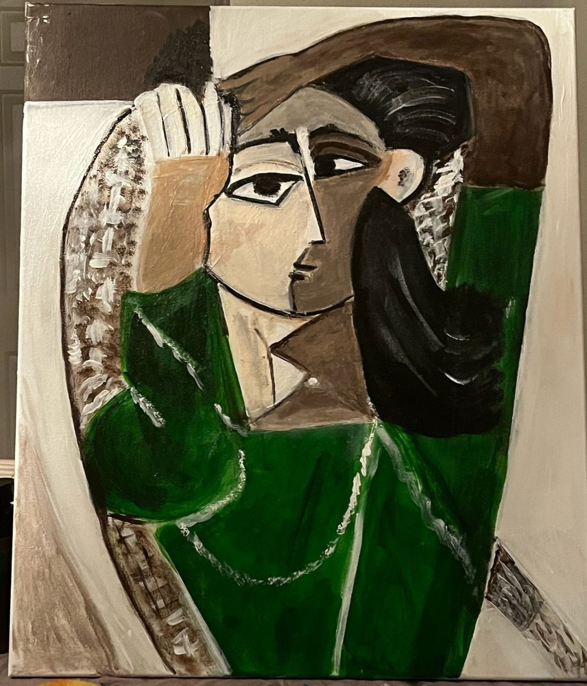 Original Abstract Cubist Acrylic Painting on Canvas 20