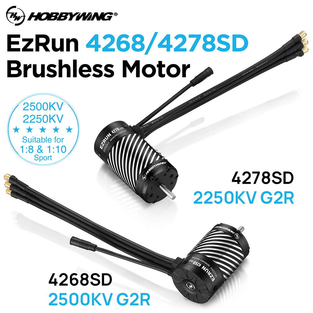 HOBBYWING EZRUN 4268/4278SD G2R Brushless Motor 2250KV 2500KV for 1/8 1/10 Truck